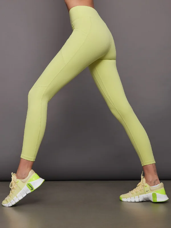 Center Stage Pocket Legging - Sunny Lime